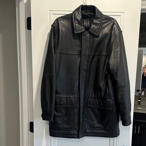 Jos. A. Bank Black Leather Jacket